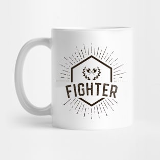 Fighter Player Class - Fighters Dungeons Crawler and Dragons Slayer Tabletop RPG Addict Mug